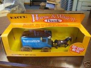Ertl Montgomery Ward Horse & Wagon diecast bank  