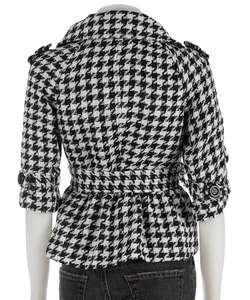 Hot Kiss Cropped Houndstooth Jacket  