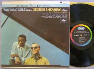 Nat King Cole Sings George Shearing Plays LP Capitol 1675 1963 str G 