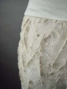   Victorian Romantic Boho Crinkled Sheer Lace Flared Wide Leg fp Pants L