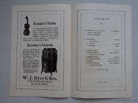 1920 Fritz Kreisler Violin Recital Program St. Paul MN  