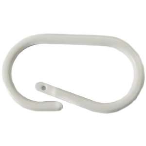    White Plastic Oval Snap Lock Binding Rings