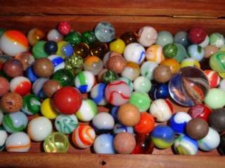 130 OLD, VINTAGE & ANTIQUE MARBLE LOT #S 1021  