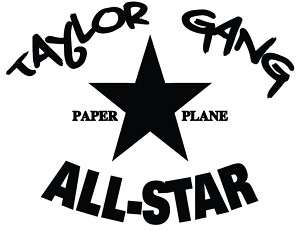 Taylor Gang All Star T Shirt Wiz Khalifa Paper Plane  
