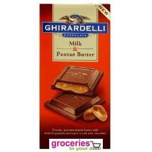 Ghirardelli Chocolate Bar, Milk Chocolate with Peanut Butter, 3.17 oz 