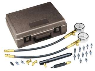 kit contains a complete set of fittings and gauges for pressure 