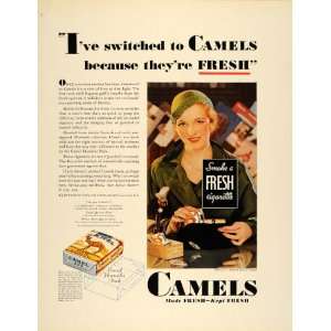  1932 Ad Camels Cigarettes Reynolds Tobacco Fashion 