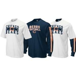 Reebok Chicago Bears Short & Long Sleeve Thermal Shirt Combo    