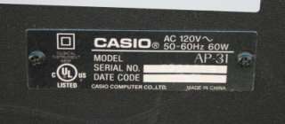 Casio AP 31 Digital Electronic Home Piano Keyboard MIDI Nice  