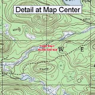  USGS Topographic Quadrangle Map   Eagle Bay L, New York 