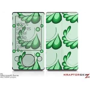 Zune 80/120GB Skin Kit   Petals Green plus Free Screen Protector by 