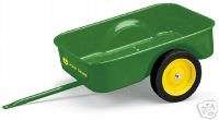 Green METAL Pedal Tractor Trailer Wagon John Deere NEW  