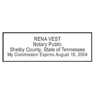  Pre Ink Notary Stamps   Tennessee