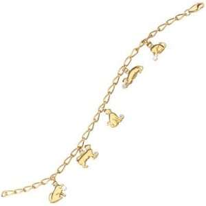  Diamond Cat Charm Bracelet Jewelry