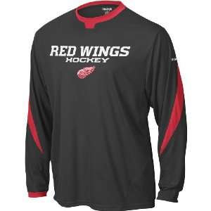  Detroit Red Wings Inverter Long Sleeve Crew Shirt Sports 