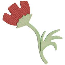 QuicKutz Flower, Stem, and Leaf Die Cut Shape  