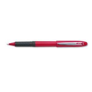  uni ball  Grip Roller Ball Stick Pen, Red Barrel/Ink, Micro 