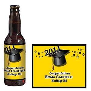   Graduation Beer Bottle Label Qty 12