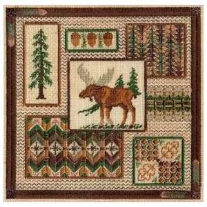  North Woods Collage   Needlepoint Pattern Arts, Crafts & Sewing
