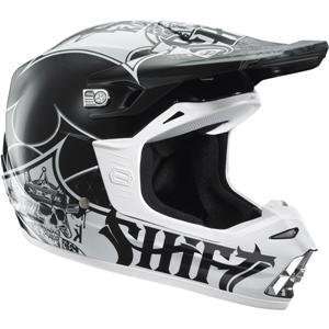  Shift Racing Riot Suicidal Helmet   X Small/Black/White 