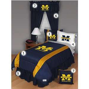  Michigan Wolverines Twin Size Sideline Bedroom Set Sports 