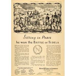   Maps Battle of Tudela Spain 1808   Original Print Ad