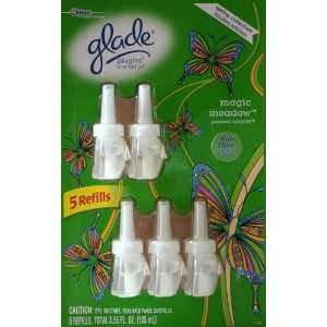  Glade PlugIns Scented Oil ~ Magic Meadow 5 PACK Scented Oil 