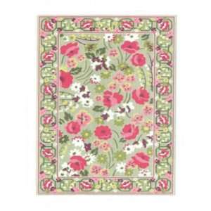    Wool Hooked Area Rug Home Decor Make Me Blush NEW 