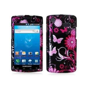 SAMSUNG CAPTIVATE i897 2D PINK BUTTERFLY FLOWER CASE