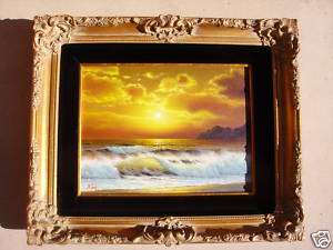 ANTHONY CASAY Original Oil on canvas. Sunset Seascape  