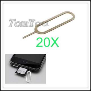 20x Opener SIM Card Tray Holder Ejector Pin Key Metal Tool For iPhone 