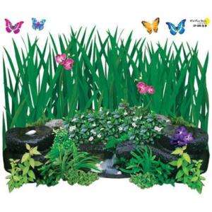 Garden & Butterfly WALL Decor STICKER Removable Decal  