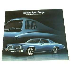  1973 73 Pontiac LeMANS SPORTS COUPE BROCHURE Everything 