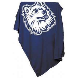 Connecticut Huskies Sweatshirt Blanket 