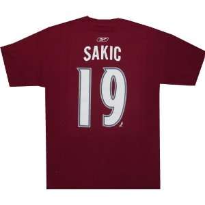  Colorado Avalanche Joe Sakic Captain T Shirt Reebok 