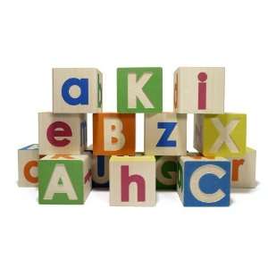   Alphabet Blocks with Uppercase and Lowercase Letters Toys & Games