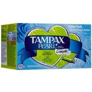  Tampax Compak Pearl Super Tampons with Plastic Applicator 