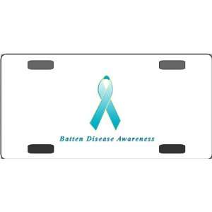 Batten Disease Awareness Ribbon Vanity License Plate