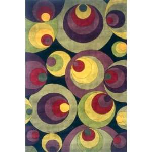  New Wave Collection Hand Tufted Wool Area Rug 9.60 x 13.60 