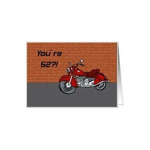  Motorcycle An Antique 52nd Birthday Card Card Toys 