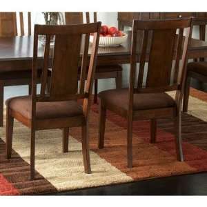 Standard Furniture 10984 Cape Point Side Chair in Dark Brown Cherry 