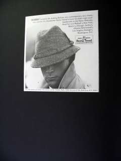 Dobbs Harris Tweed Barlow Model Hat hats 1980 print Ad  