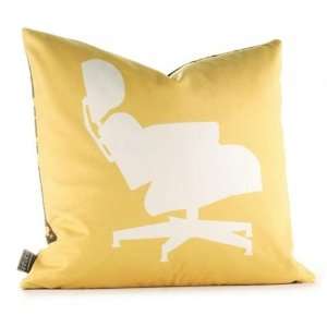 Designer Chair Pillow  Yellow 