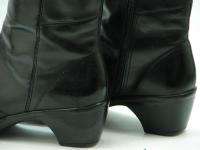 CLARKS ARTISAN Black Leather Snow Winter Mid Calf Boots 9 N  
