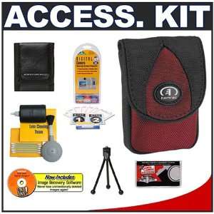  Tamrac 5680 Ultra Thin Camera Bag (Red) + Accessory Kit 