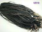 20pcs Black Organza Ribbon Voile Necklace Cords w/clasps 18 NR19