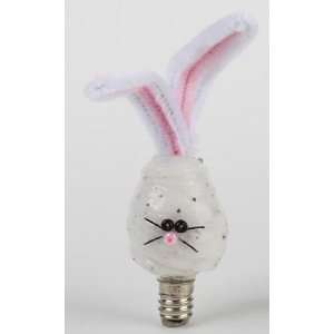  Set of 2 Silicone Dipped Easter Bunny Light Bulbs for 