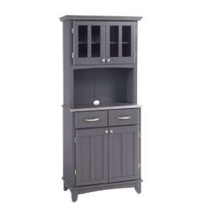  Home Styles Steel Top Buffet Server in Gray Finish with 