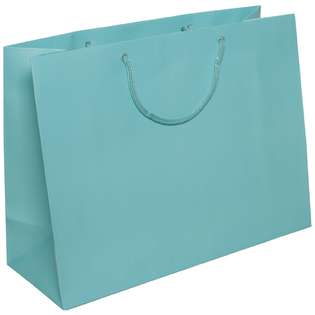   Blue Matte Gift Bags (16 x 12 x 6) 100 bags per box 