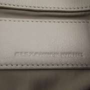 ALEXANDER WANG Leather Jodi Button Top Carryall Marble White